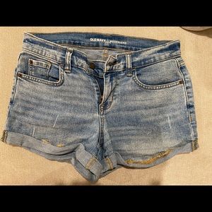 Boyfriend denim shorts